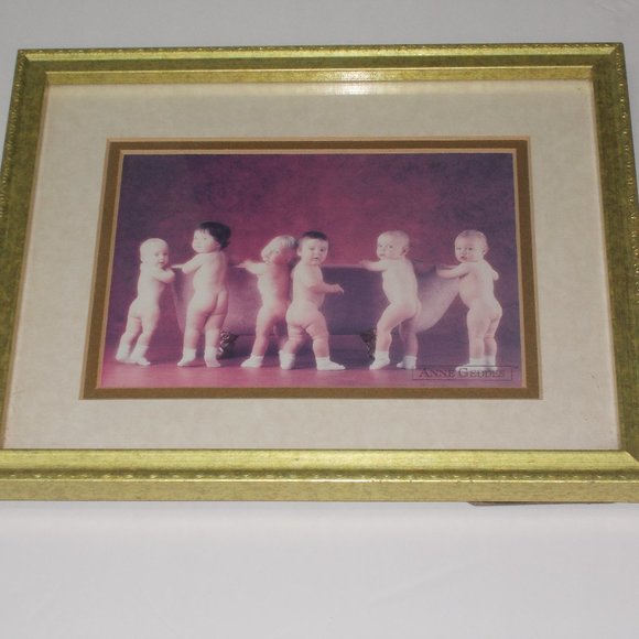 Other - Unique baby print, matted & framed